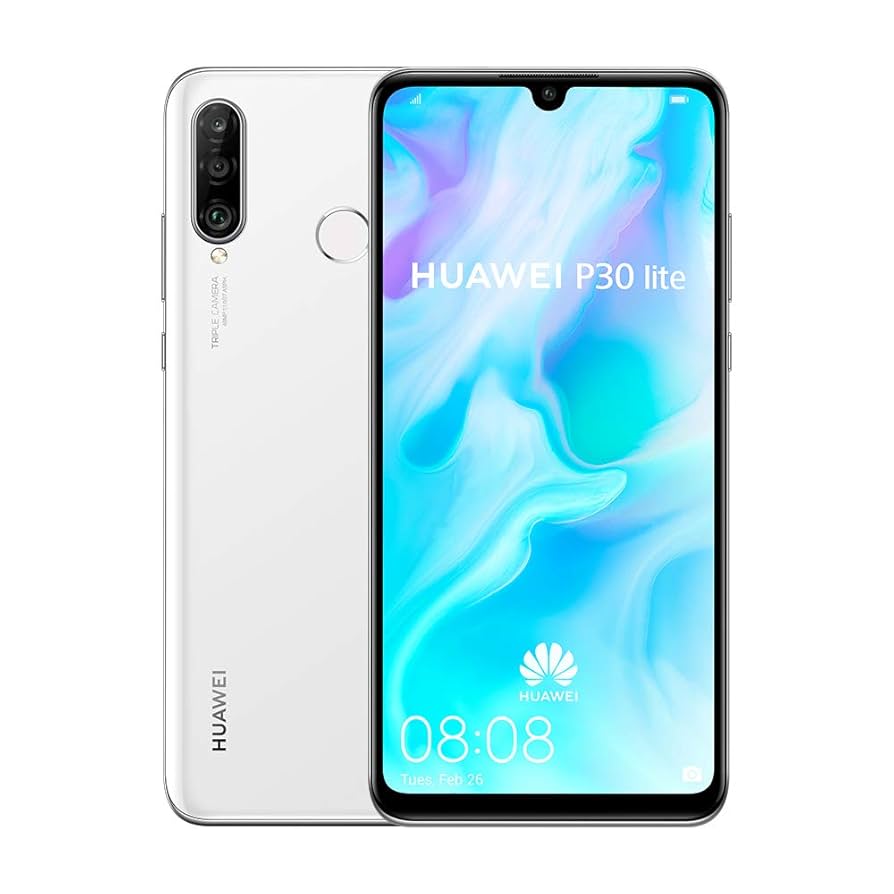 新品・未開封　Huawei P30 lite Pearl White Huawei P30 Lite Dual Sim - 128 GB, 4 GB Ram, 4G LTE, Pearl